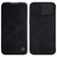 Nillkin Qin Leather Pro dėklas iPhone 14 Plus – juodas