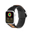 Dux Ducis Outdoor nailoninis dirželis Apple Watch 42–49 mm – juodai oranžinis