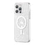 Kingxbar PQY Geek Series MagSafe dėklas iPhone 14 Plus – sidabrinis