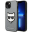 Karl Lagerfeld dėklas iPhone 14/15 Plus – sidabrinis