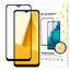 Wozinsky Full Glue Tempered Glass Vivo Y16 / Y02s Visas ekranas su juodu rėmeliu (tinka dėklui) -- Cell phone tempered glass