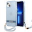 Guess skaidrus dėklas iPhone 13 mini – mėlynas