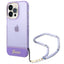 Guess skaidrus dėklas iPhone 14 Pro Max – violetinis