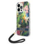 Guess dėklas iPhone 14 Pro – mėlynas, Flower Strap