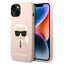 Karl Lagerfeld silikoninis dėklas iPhone 14 Pro Max – rožinis