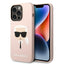 Karl Lagerfeld silikoninis MagSafe dėklas iPhone 14 Pro – rožinis