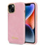 Guess Croco dėklas iPhone 14 Plus / 15 Plus – rožinis