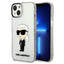 Karl Lagerfeld Ikonik dėklas iPhone 14 Plus / 15 Plus – skaidrus
