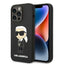 Karl Lagerfeld silikoninis MagSafe dėklas iPhone 14 Pro – juodas