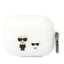 Karl Lagerfeld silikoninis dėklas AirPods Pro – baltas