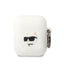 Karl Lagerfeld silikoninis AirPods 1/2 dėklas – baltas
