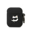Karl Lagerfeld silikoninis dėklas AirPods 1/2 – juodas