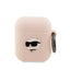 Karl Lagerfeld silikoninis dėklas AirPods 1/2 – rožinis