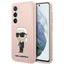 Karl Lagerfeld silikoninis dėklas Samsung Galaxy S23+ – rožinis