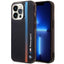 BMW Tricolor Stripe dėklas iPhone 14 Pro – juodas