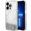 Guess Liquid Glitter Marble dėklas iPhone 14 Pro 6.1" – baltas -- iPhone 14 Pro