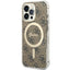 Guess 4G MagSafe dėklas iPhone 13/13 Pro – rudas