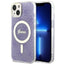 Guess 4G MagSafe dėklas iPhone 14 Plus – violetinis