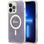 Guess 4G MagSafe dėklas iPhone 14 Pro Max – violetinis