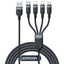 Joyroom laidas Multi-Use Series S-A18 4in1 USB-A - USB-C / Lightning / Lightning / micro USB 1.2m juodas