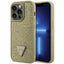 Guess Rhinestone Triangle dėklas iPhone 14 Pro – auksinis -- iPhone 14 Pro