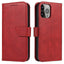 Magnet Case dėklas-piniginė iPhone 15 Pro Max – raudonas