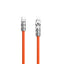 Dudao laidas USB-C - Lightning L24CL kampinis su 180° pasukimu 30W 1m oranžinis