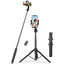 Asmenukių lazda Ugreen LP586 su teleskopiniu trikoju ir Bluetooth nuotolinio valdymo pultu 1,5 m - juoda -- Selfie Sticks...