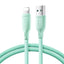Joyroom laidas Multi-Color Series S-A34 USB-A / Lightning 3A 1m žalias