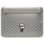 Karl Lagerfeld Saffiano Monogram Ikonik dėklas 14" nešiojamam kompiuteriui - sidabrinis -- Cell phone cases and covers