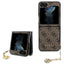 Guess 4G Charms kolekcijos dėklas Samsung Galaxy Z Flip 5 - rudas -- Samsung Galaxy Z Flip 5