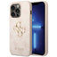 Guess 4G Big Metal Logo dėklas iPhone 15 Pro - rožinis -- iPhone 15 Pro
