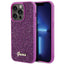 Guess Disco Metal Script dėklas iPhone 15 Pro – rožinis