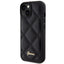 Guess dėklas iPhone 15 – juodas, eko oda