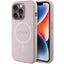 Guess Saffiano MagSafe dėklas iPhone 15 Pro – rožinis