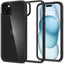 Spigen Ultra Hybrid dėklas iPhone 15 – matinė juoda
