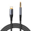 Joyroom Audio Transfer Series SY-A06 mini lizdas 3,5 mm / Lightning kabelis 1,2 m - juodas