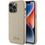 Guess blizgus dėklas iPhone 15 Pro Max – auksinis