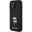 Karl Lagerfeld blizgus dėklas iPhone 15 – juodas