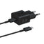 Samsung EP-T2510XBEGEU 25W SFC GaN sieninis įkroviklis su USB-C laidu - juodas