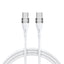 Wozinsky laidas WSTCC2 USB-C / USB-C PD 65W 2 m baltas