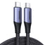 Ugreen US355 USB-C 3.1 Gen 2 / USB-C 3.1 Gen 2 kabelis 1 m - juodas -- Cell phone cables
