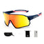 Rockbros 10134PL poliarizuoti dviračio akiniai - mėlyna-rožinė -- Cycling Eyewear
