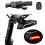 Rockbros LKWD-R1 galinė dviračio lempa su lazeriu ir nuotoliniu valdymu + Micro USB - USB-A kabelis - juoda -- Bicycle Lights