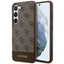 Guess 4G Stripe dėklas Samsung Galaxy S24+ – rudas
