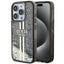 Guess dėklas iPhone 15 Pro – juodas, Liquid Glitter