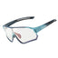 Rockbros 14110009005 poliarizuoti dviračio akiniai vaikams nuo 8 iki 14 metų - mėlynai žali -- Cycling Eyewear