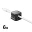 Joyroom JR-ZS368 magnetinis kabelių organizatorius - juodas (6 vnt.) -- Uncategorized