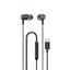 Dudao X1PROT In-Ear laidinės USB-C ausinės 1,2 m - juodos