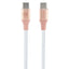Guess Ebossed Logo USB-C / USB-C laidas 1.5m greitas įkrovimas - rožinis